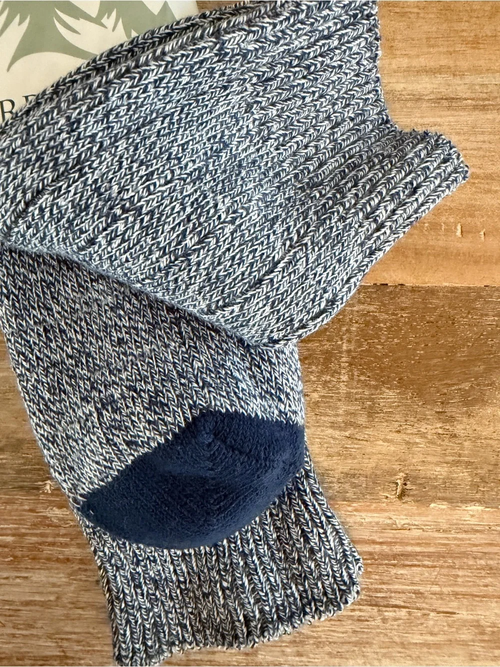 Sierra Socks Navy Marled Crew Socks Big & Tall Men’s‎ Sock Size 13-15 Shoe 12-14
